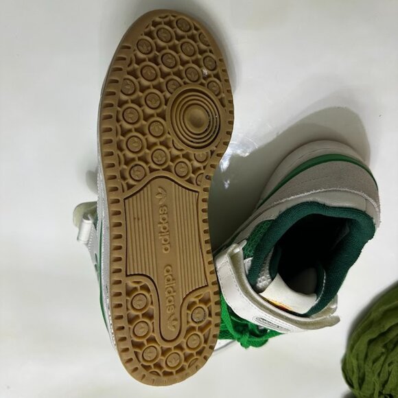 Adidas Forum Low Green White Sneakers Retro Classic 80s Style Shoes - Picture 7 of 8